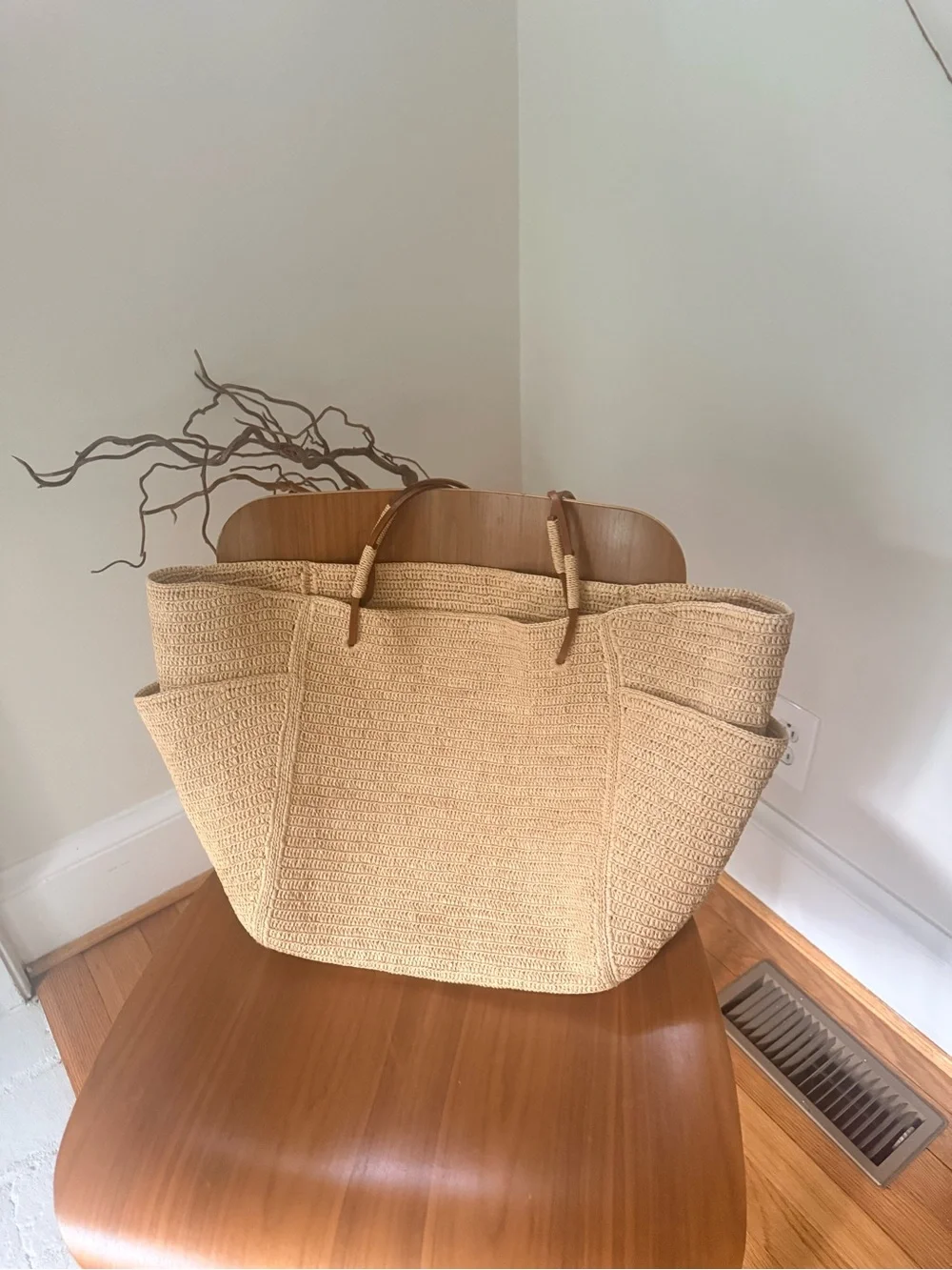 Sezane Paloma Raphia Tote Bag - NWOT